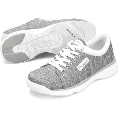 Dexter Women's Ainslee Grey Wide Bowling Shoes - Comfortable & Stylish for League Play & Casual Bowling - Perfect for Bowling Enthusiasts & Beginners