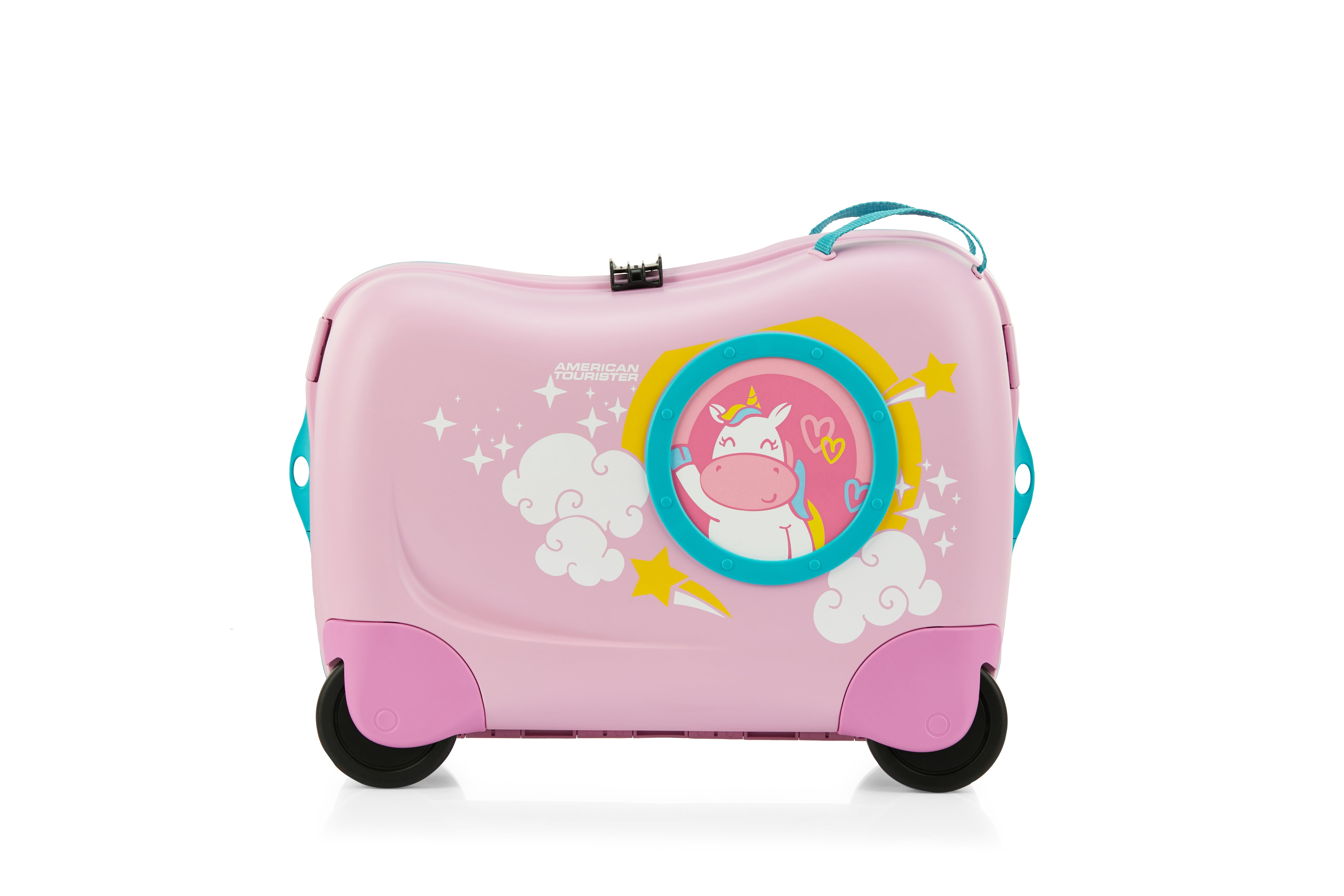 American Tourister Kids Skittle NXT Luggage Case - Pink Unicorn Design Lightweight Carry-On Suitcase for Children | Perfect for Family Travel, School Trips & Sleepovers
