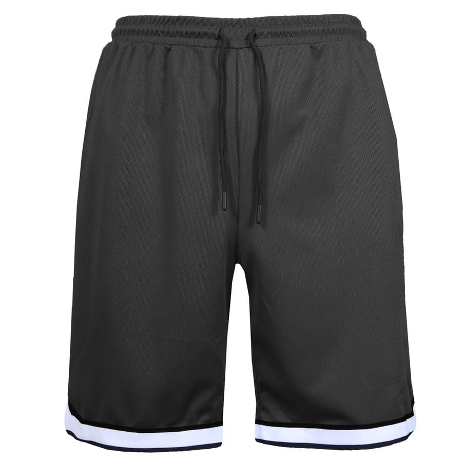 Harvic Men's Quick Dry Mesh Athletic Shorts with Pockets - Lightweight Running & Gym Workout Shorts for Active Lifestyles - Perfect for Jogging, Training, and Outdoor Sports