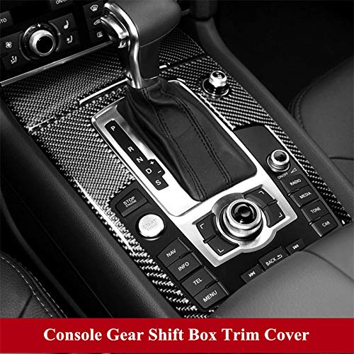 Premium 12-Piece Carbon Fiber Interior Trim Kit for Audi Q7 (2008-2015) - Dashboard, Door & Console Covers - Luxury Car Accessories for Enhanced Style & Protection