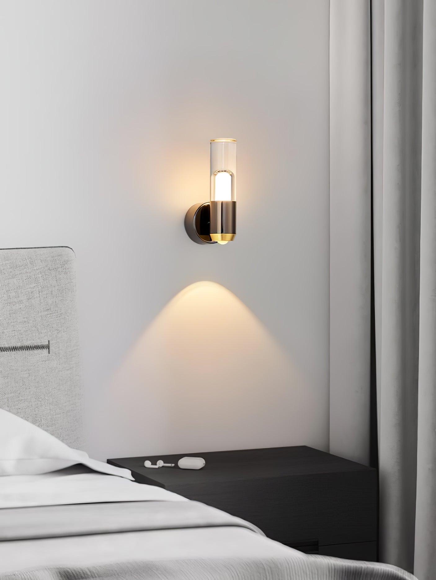 Modern Cylindrical Wall Light - Sleek Contemporary Design for Living Room, Bedroom, or Hallway Lighting - Indoor LED Sconce Fixture