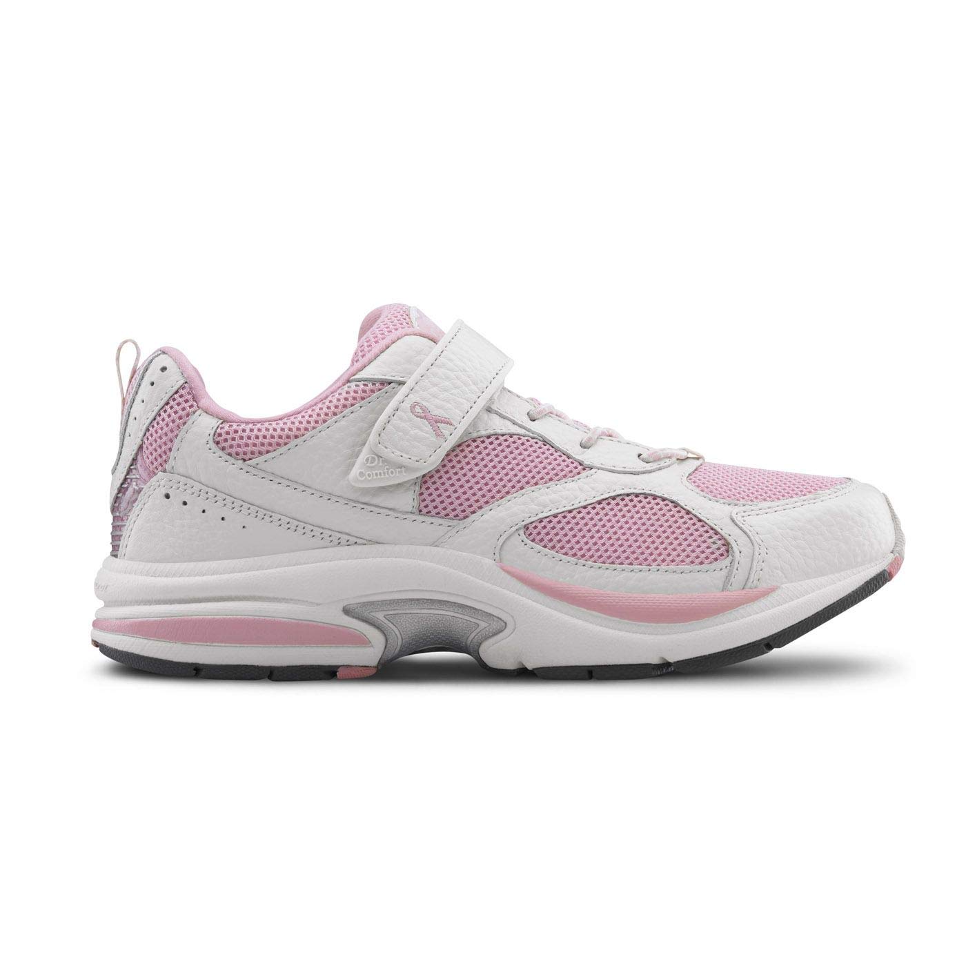 Dr. Comfort Victory White Therapeutic Shoes for Women with Gel Inserts - Stylish Closure - Women's Sneakers & Athletic Shoes for Plantar Fasciitis, Diabetes & Comfort Walking