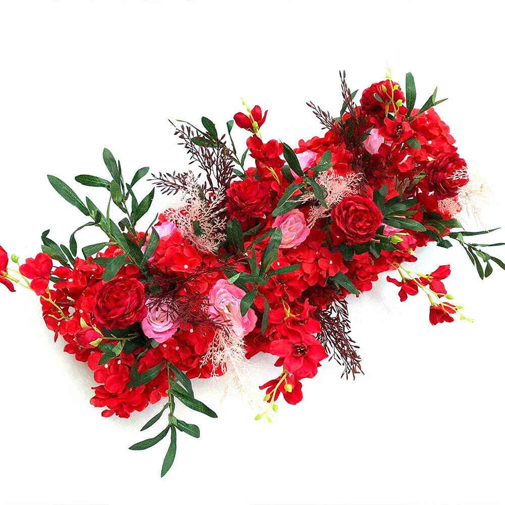 Artificial Silk Rose Vine Flowers - Fake Rose Ball Bouquet for Wedding, Home, Party & Garden Decor - Perfect for Centerpieces, Wall Decor, and DIY Floral Arrangements