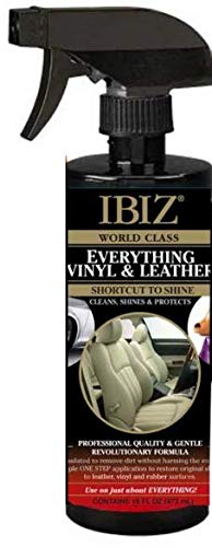 IBIZ® Premium Leather Cleaner for Car Seats, Couches & Vinyl - Professional Grade, Easy-to-Use Formula for Auto & Home Use | Perfect for Cars, Trucks, Sofas & Furniture Care