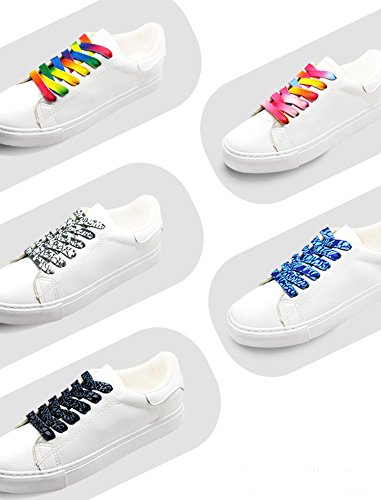 3 Pairs No Tie Elastic Shoelaces for Kids & Adults - 47