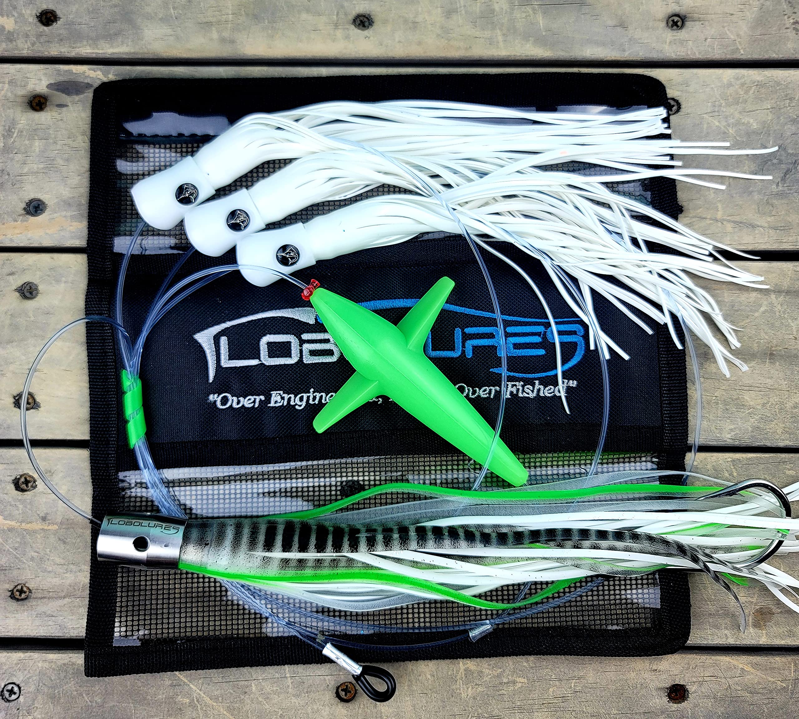 221 Tuna Magic Skipjack Hybrid UV 12 Inch Stainless Steel Jet Head Fishing Daisy Chain Lure for Bluefin Tuna - Perfect for Offshore Trolling and Big Game Fishing