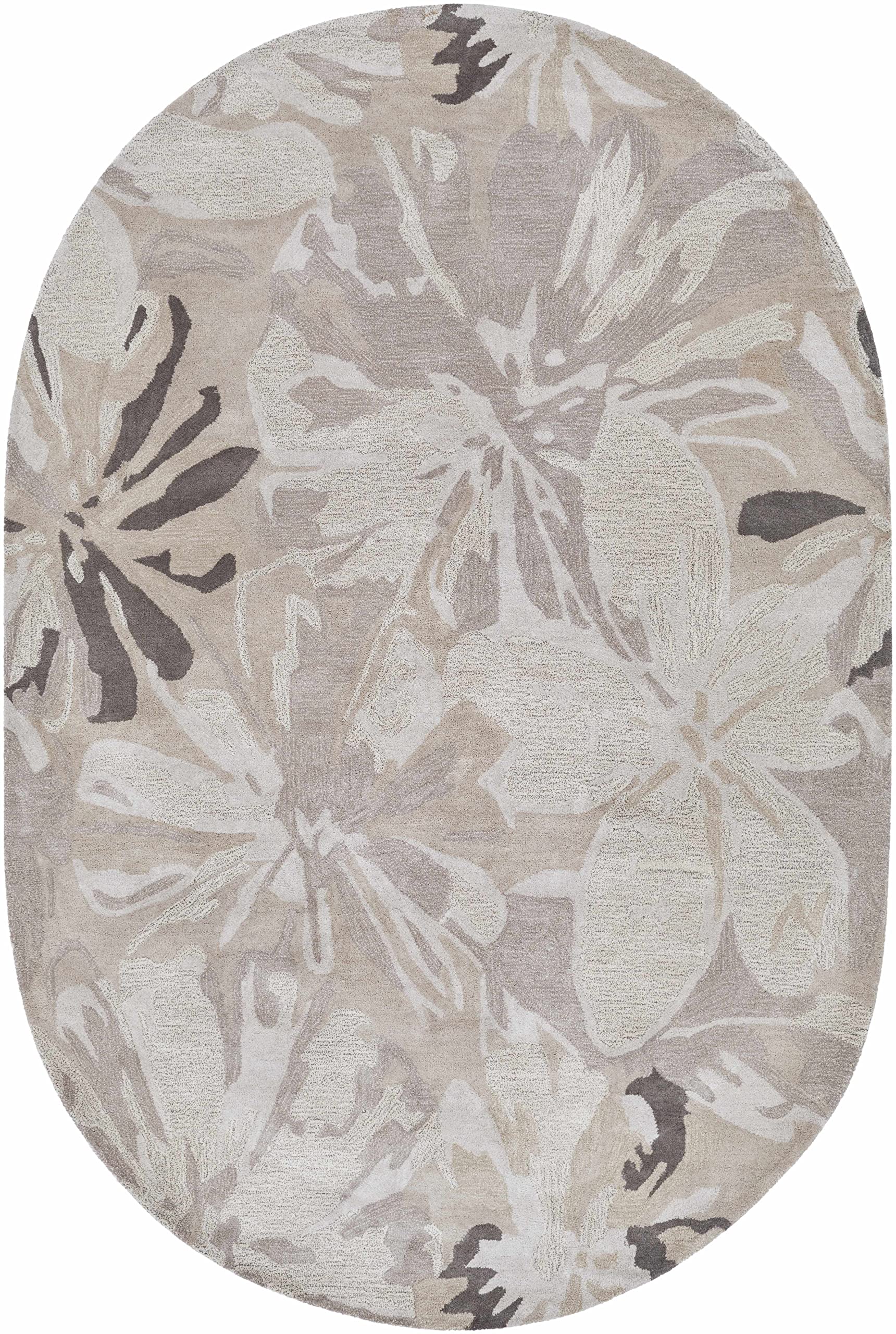 Hauteloom Ilfeld Wool Area Rug 9' x 12' - Soft Transitional Gray & Brown Handmade Rug for Living Room, Bedroom - Perfect for Cozy Home Decor & High Traffic Areas