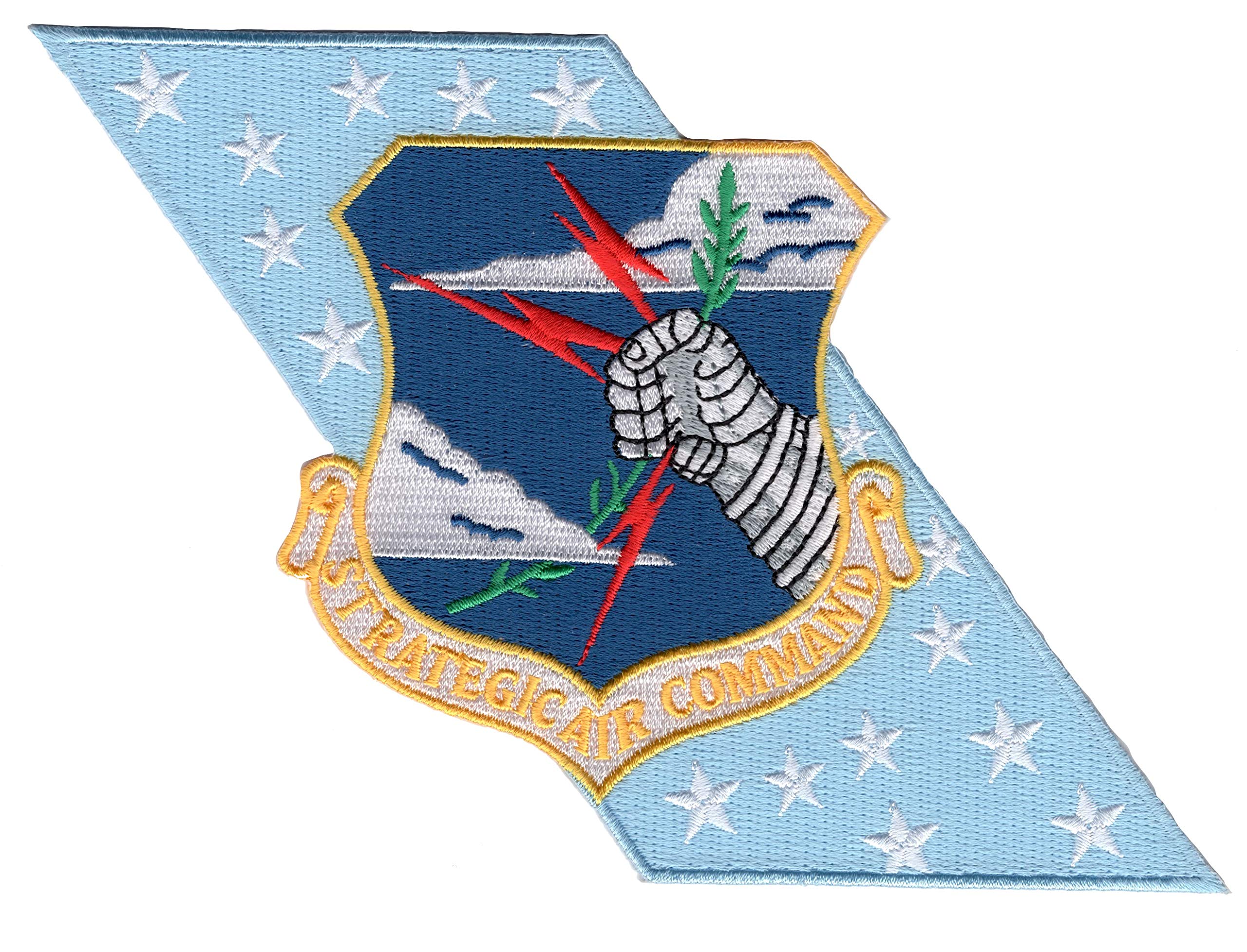 Vintage Strategic Air Command SAC Banner Patch - Military Collectible & Embroidered Badge for Jackets, Hats & Bags
