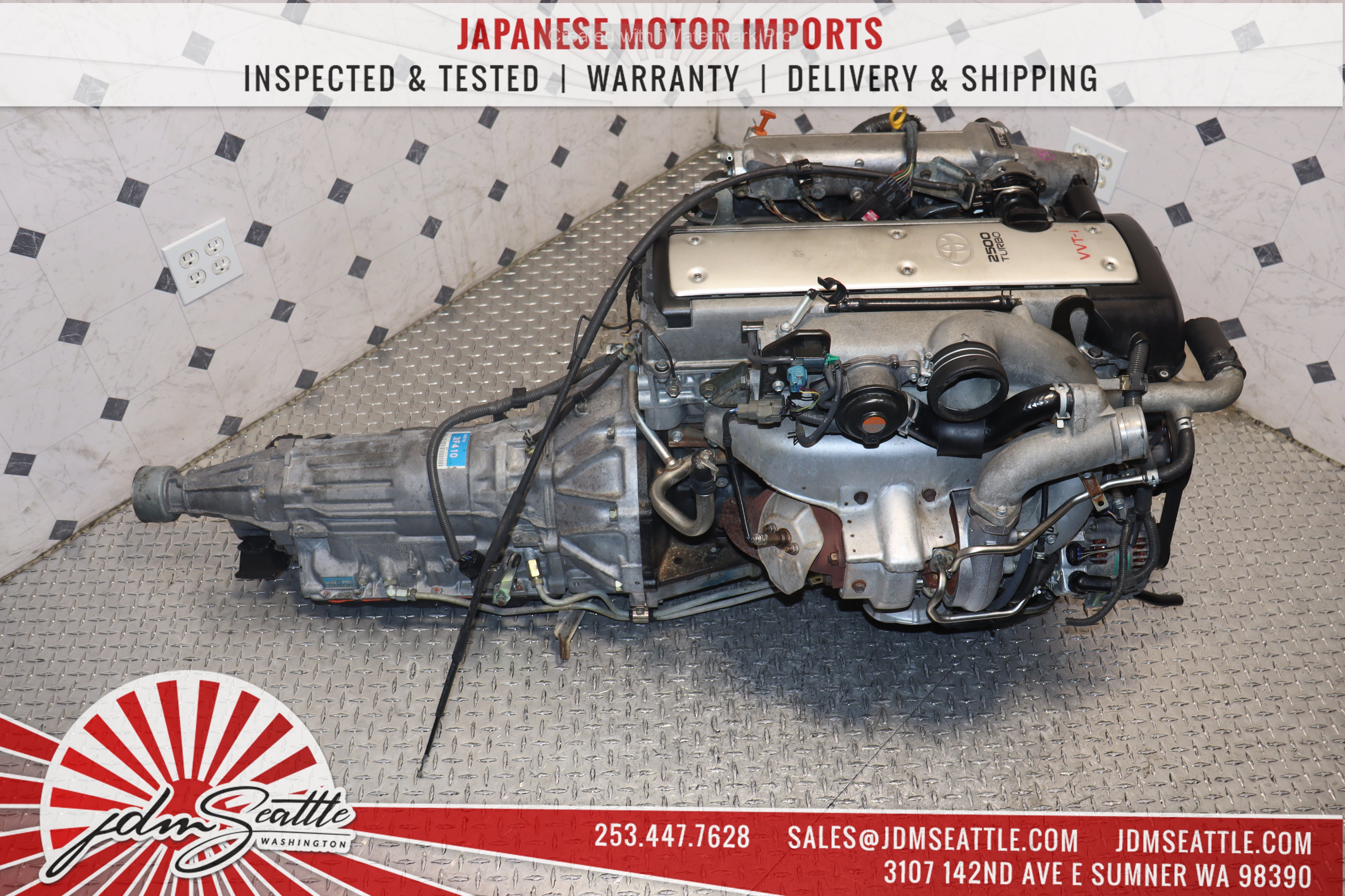 JDM 1JZ-GTE VVTi Turbo Engine & Automatic Transmission Kit - Compatible with Lexus IS300 GS300, Toyota Chaser Mark II, Soarer - Perfect for 1JZ Engine Swap & Performance Upgrades - Ideal for Racing, Drifting & Car Restoration Projects