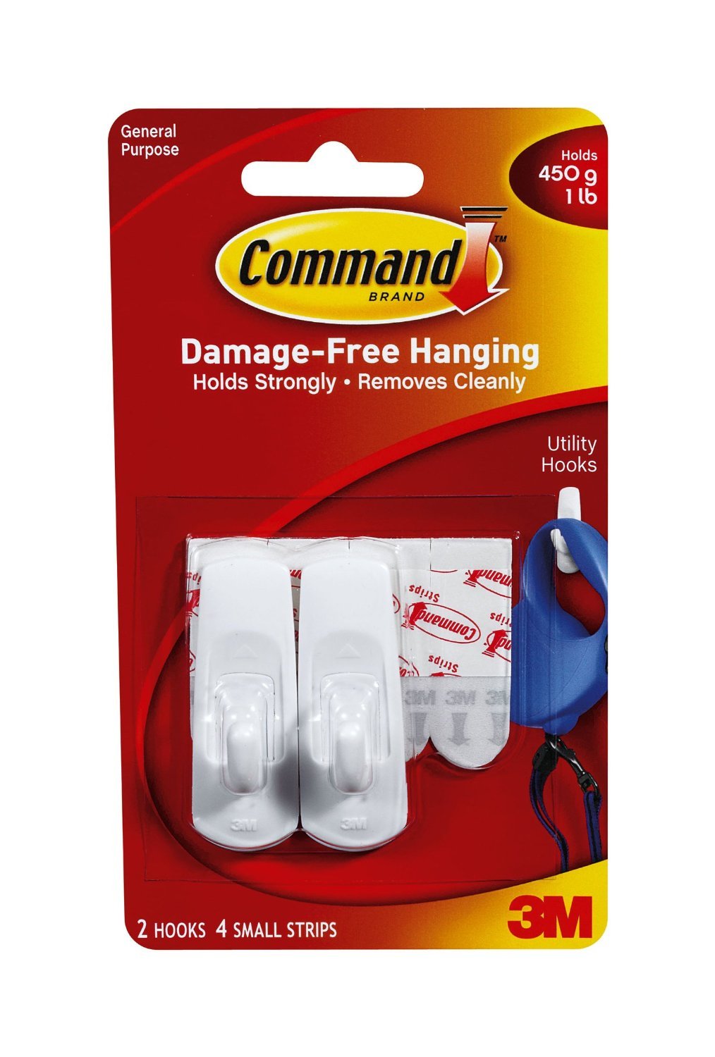 Command Strips Small Hooks - Damage-Free Hanging for Photos & Keys