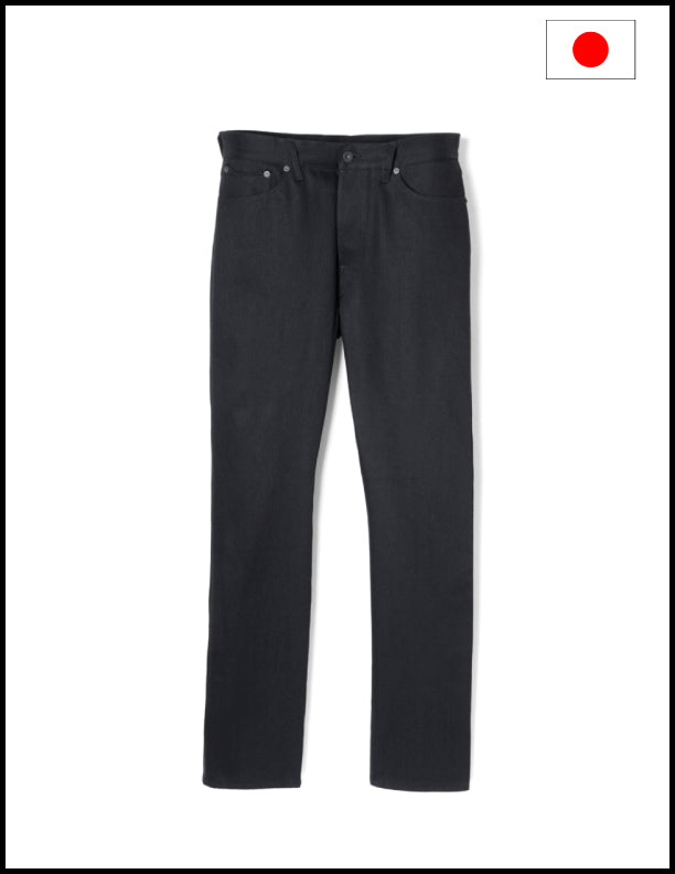 Stevenson Overall Co. Carmel 220 Japanese Selvedge Denim Black Jeans for Men - Premium Raw Denim Pants for Casual Wear & Street Style