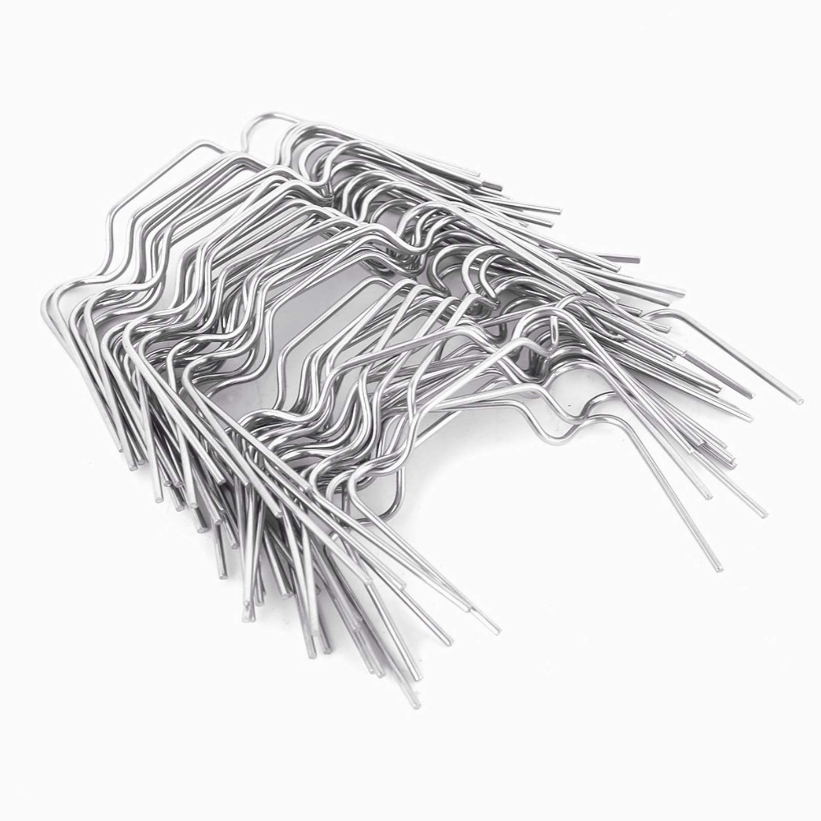 Haofy 50 PCS Stainless Steel W Wire Spring Glazing Clips - Heavy Duty Greenhouse Glass Panel Fixing Clips for Garden Greenhouse Accessories - Perfect for Securing Glass Panels in Greenhouses, Sheds & DIY Projects