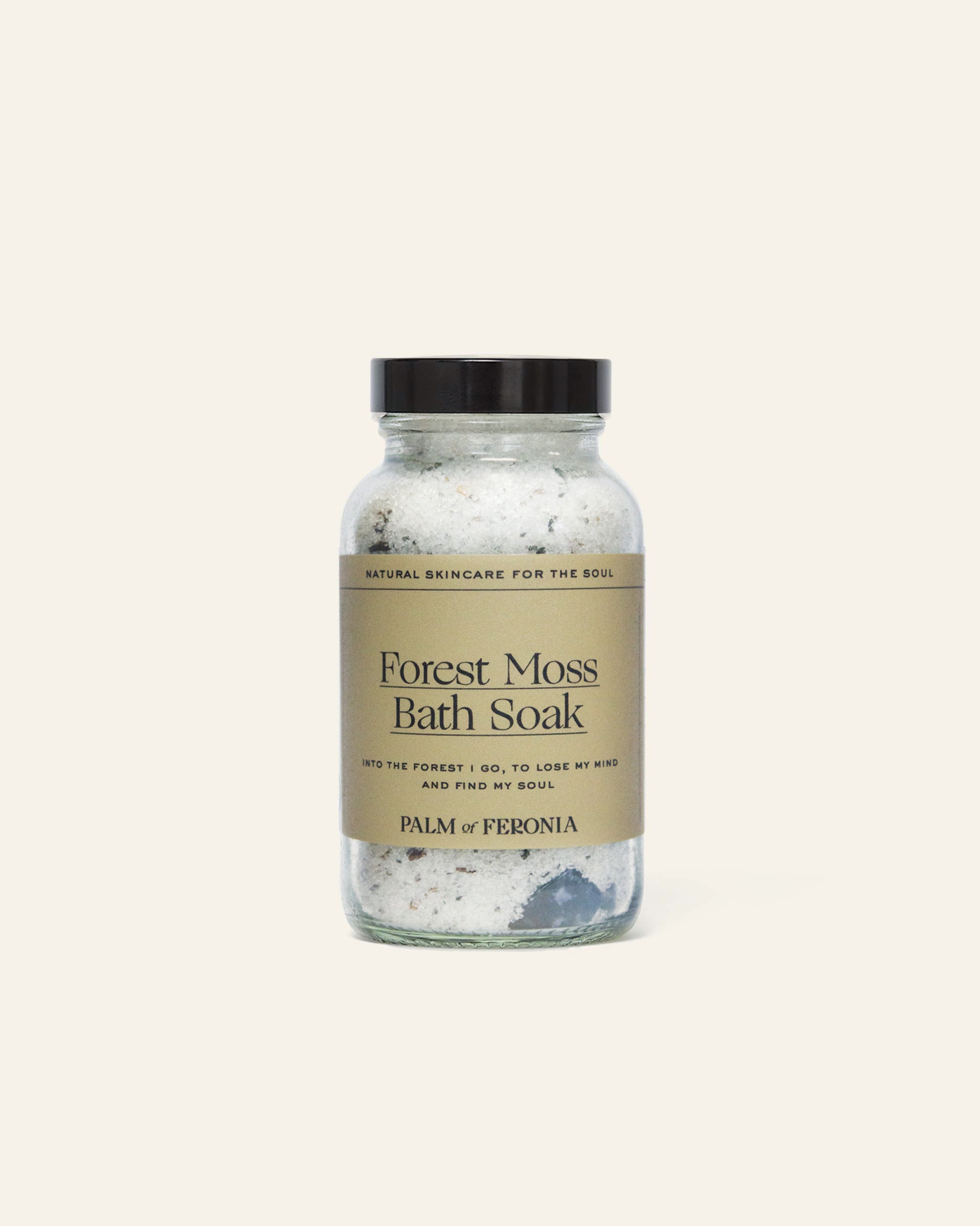 Feronia Forest Moss Bath Soak 300g - Natural Relaxing Bath Salt for Stress Relief & Skin Hydration | Perfect for Spa Nights & Self-Care Routines
