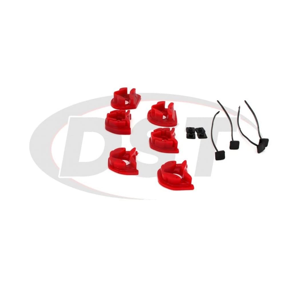 Energy Suspension Motor Mount Kit for 1999-2000 Honda Civic Si - Red (Part #16.1106R) | Manual Transmission Upgrade for Enhanced Performance & Vibration Reduction
