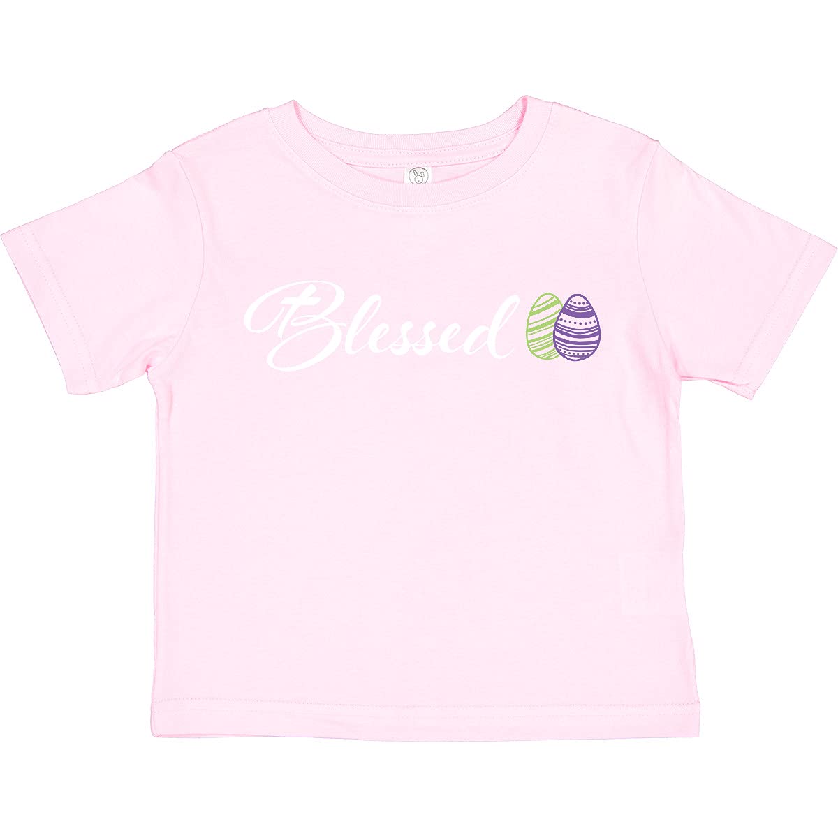 Easter Blessed Toddler T-Shirt with Green & Purple Eggs - Holiday Outfit