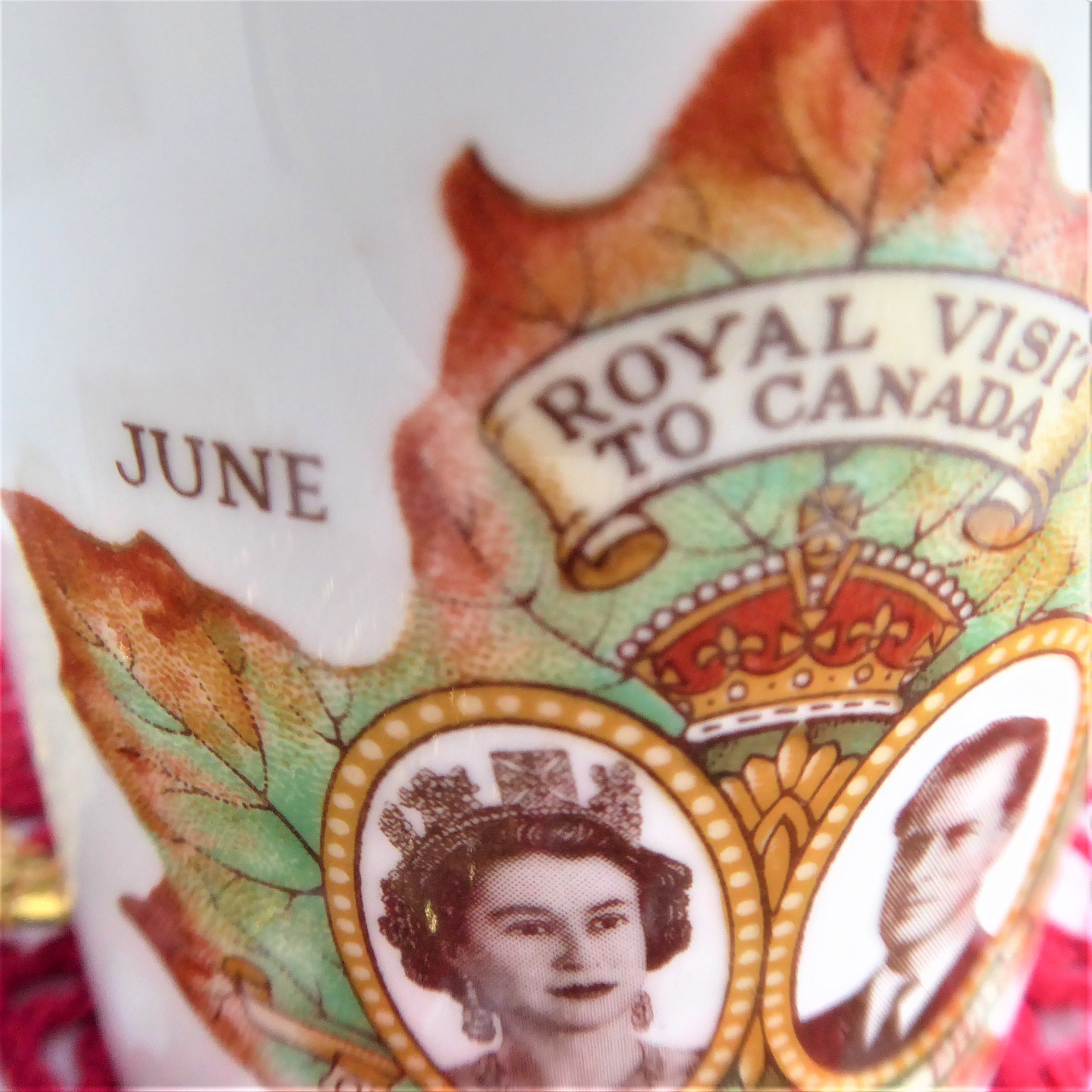 Queen Elizabeth II 1959 Canada Visit Commemorative Shelley Mug – Royal Souvenir & Collectible for Tea Lovers & British Monarchy Fans