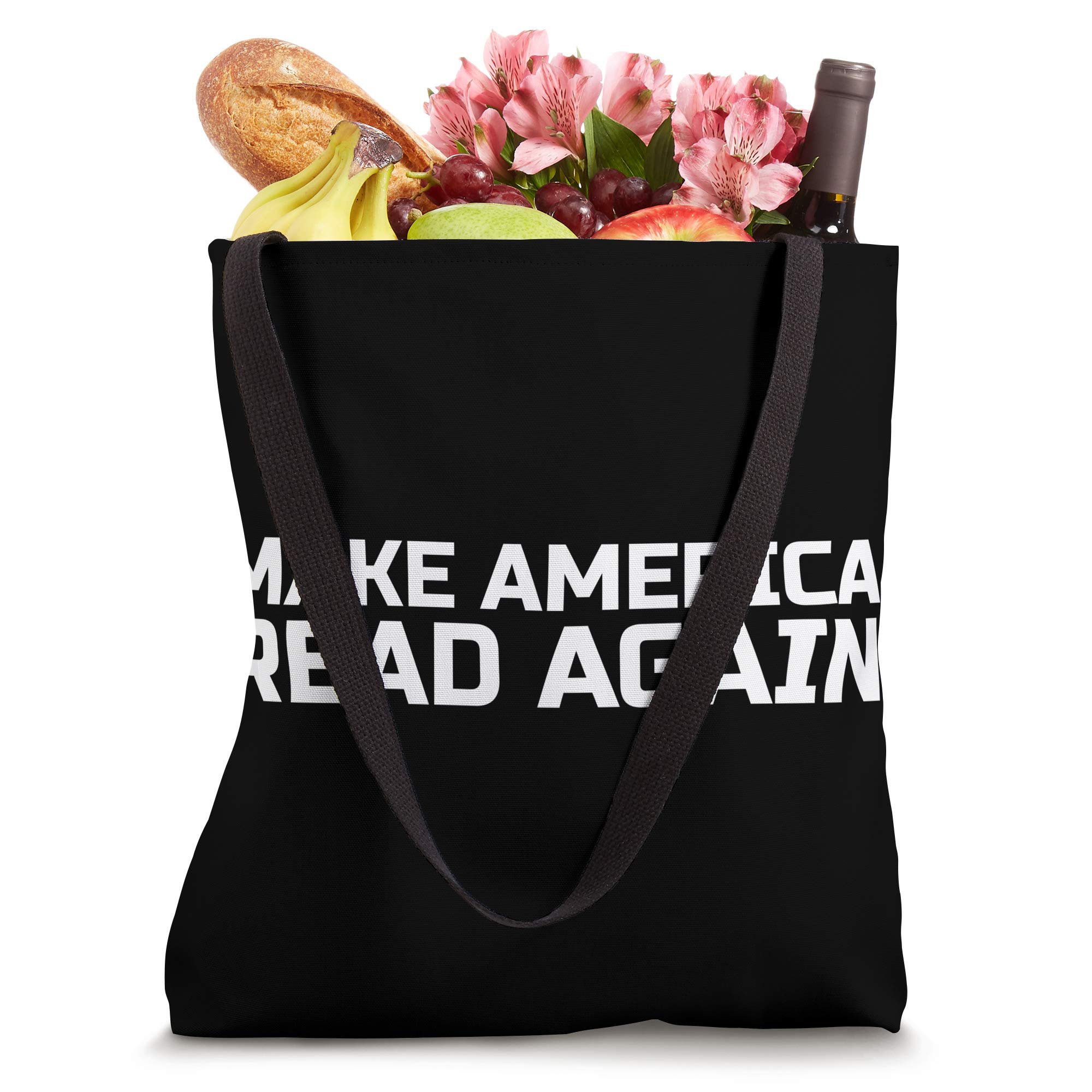 Make America Read Again Tote Bag - Classic Cotton Reusable Shopping Bag for Books, Groceries & Everyday Use | Eco-Friendly & Durable