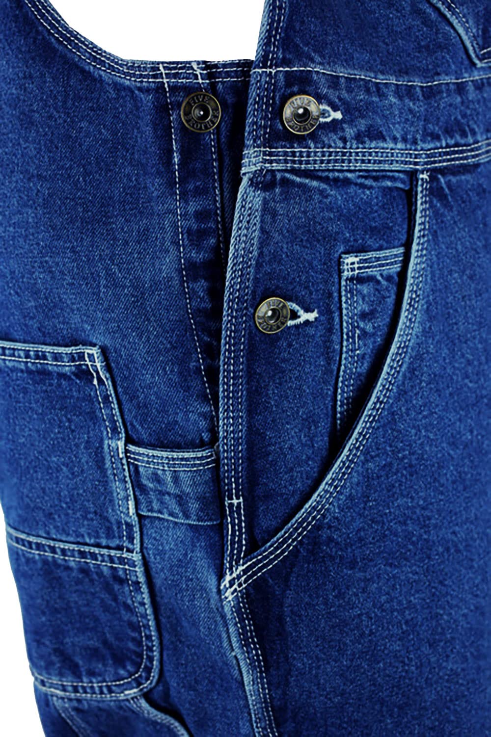 FLEX Denim Bib Overalls for Men & Women - Durable Workwear & Casual Overalls for Farming, Gardening, and Outdoor Activities