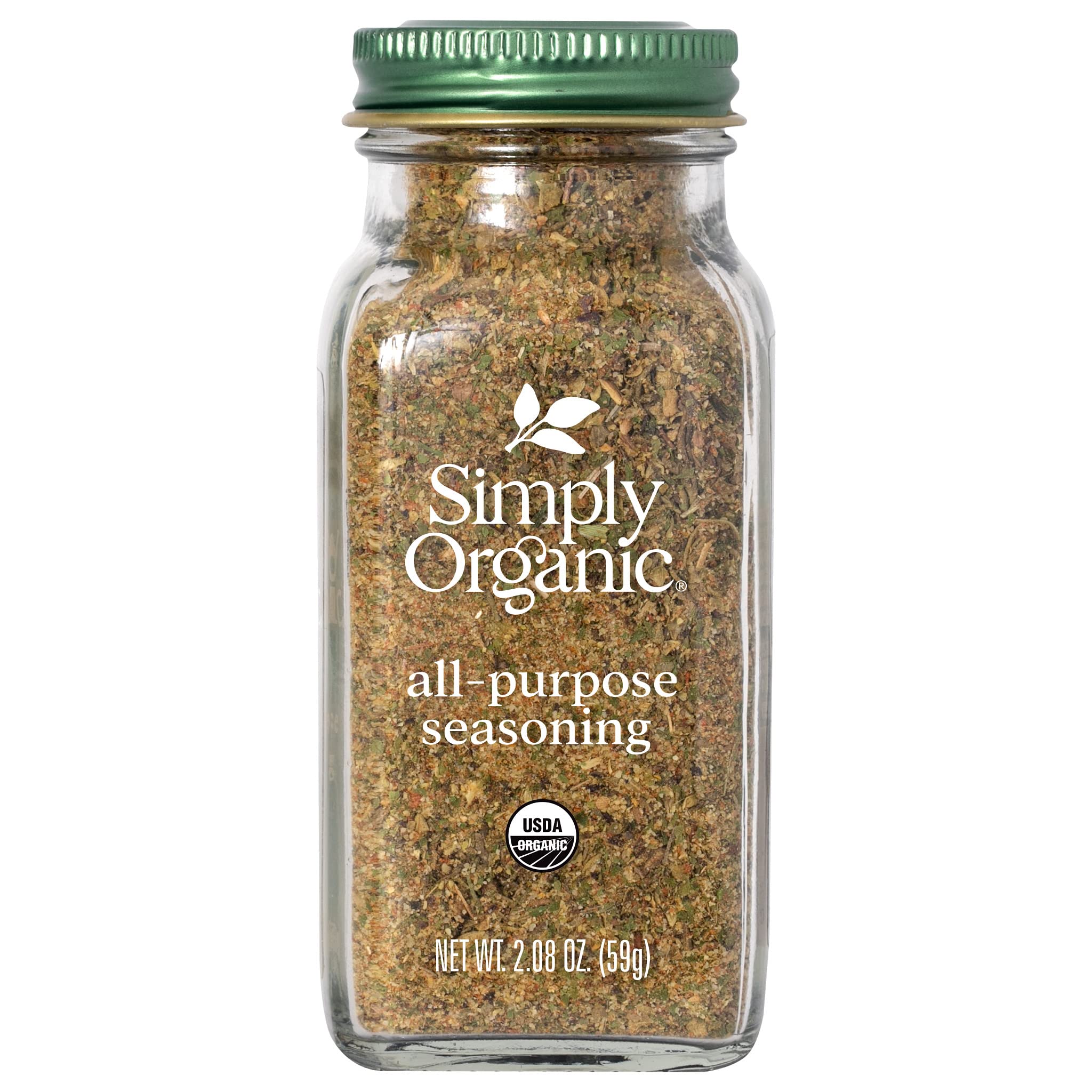 Simply Organic All-Purpose Seasoning - USDA Certified Organic, 2.08 oz (Pack of 3) - Perfect for Salads, Soups, Meats & Everyday Cooking