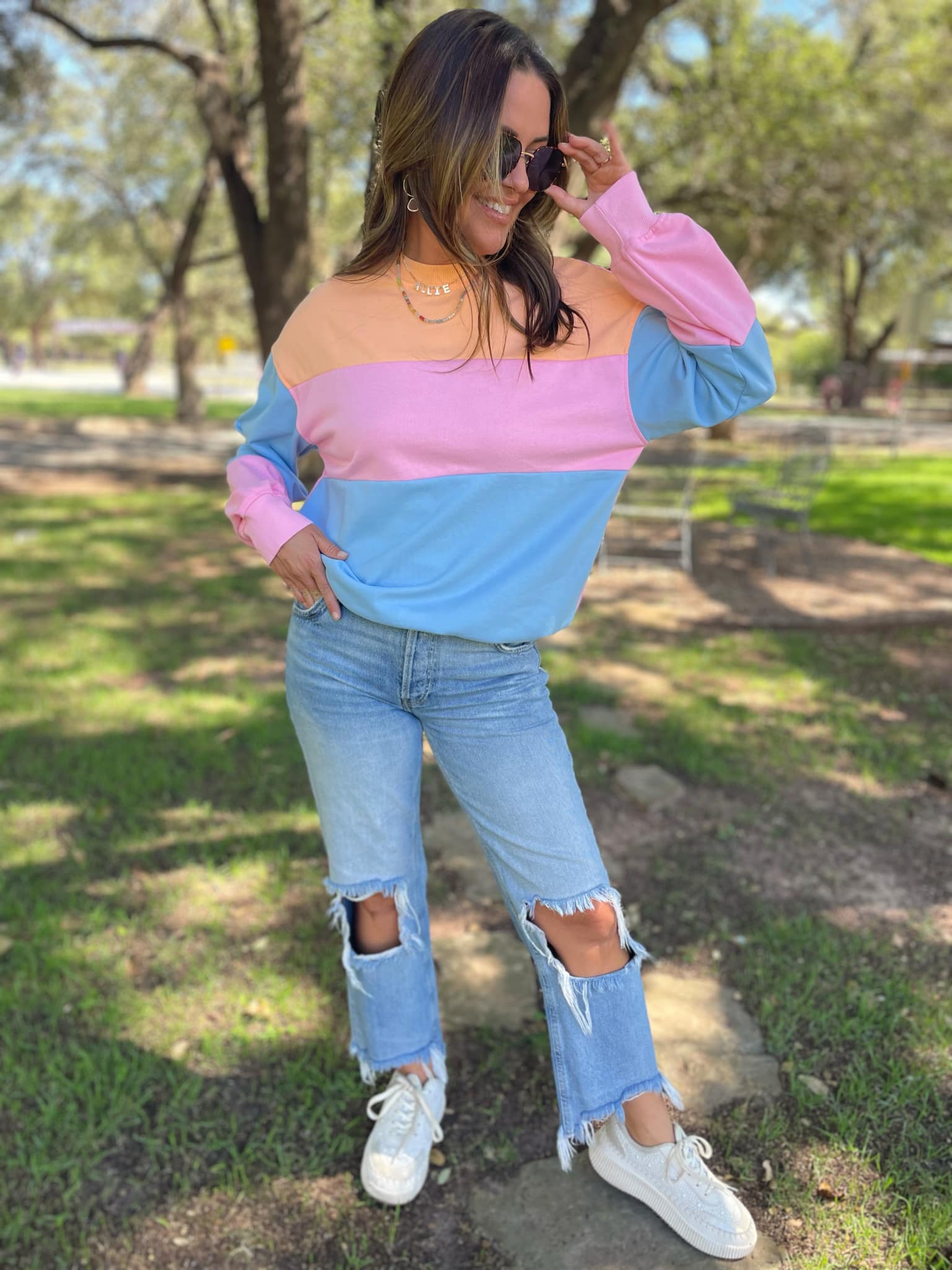 PREORDER: Finnley Colorblock Pullover Sweater - 4 Stylish Colors for Women | Perfect for Casual Outfits, Fall Layering & Cozy Winter Wear
