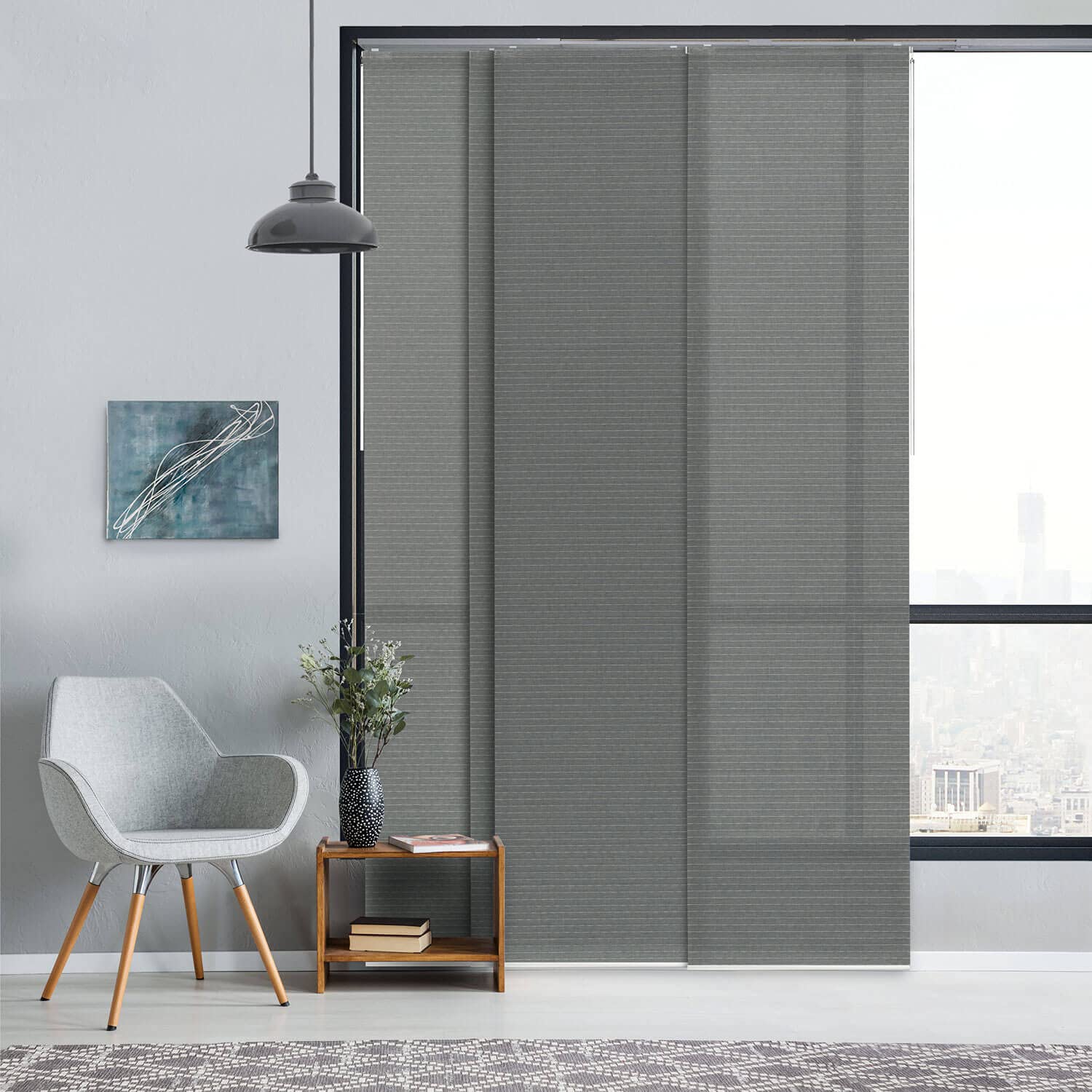 GoDear Adjustable Sliding Vertical Blinds for Glass Doors 45.8
