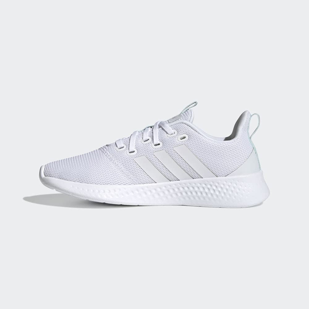 adidas Women's Puremotion Running Shoes - Lightweight & Breathable for Jogging, Gym Workouts (White/White/Halo Mint, Size 7) | Perfect for Road Running, Treadmill Training & Fitness Activities