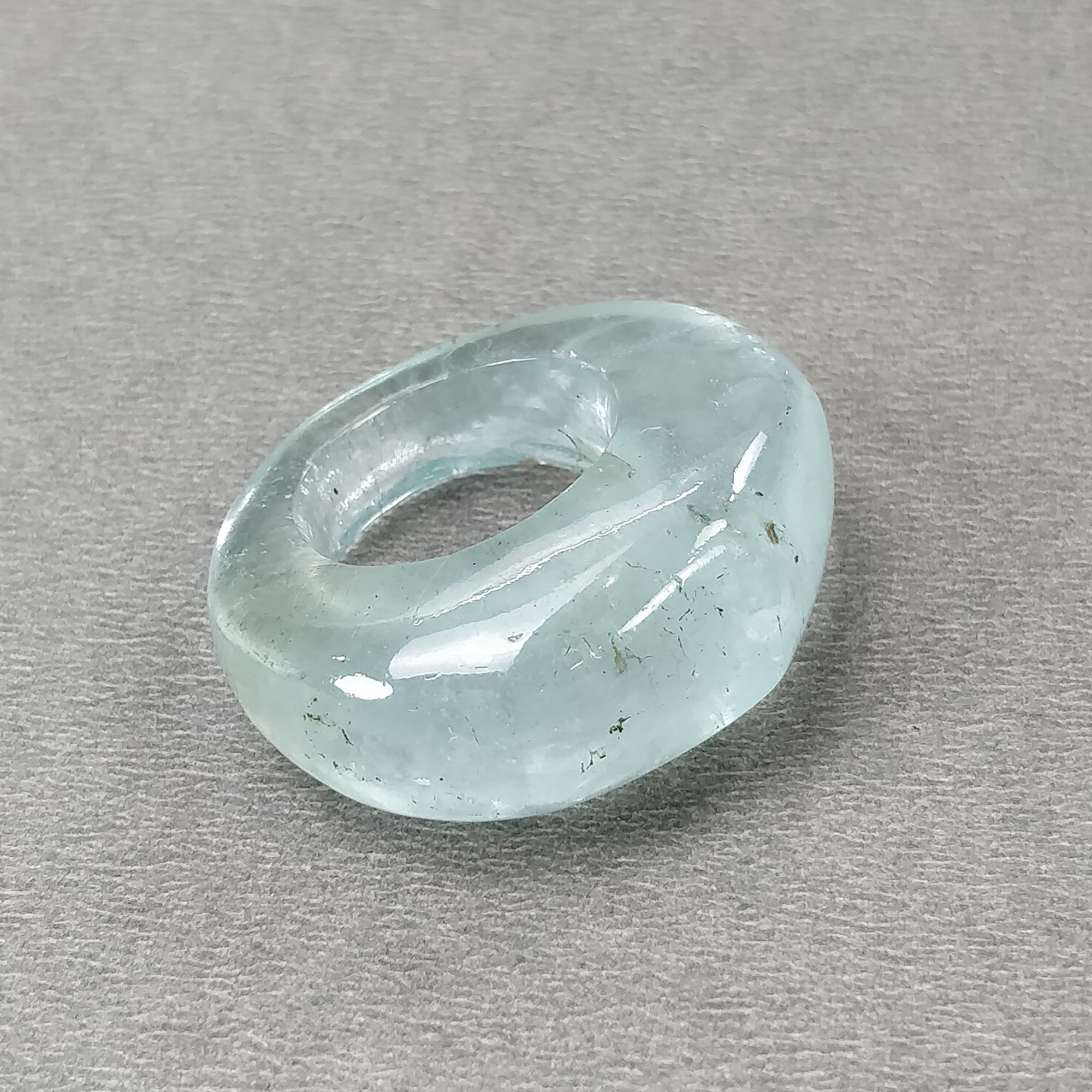 Natural Blue Aquamarine Gemstone Cabochon - 71.25cts Untreated Aquamarine, 34x31.5mm Oval Shape for Jewelry Making, Healing Crystals & Collectibles - Perfect for Rings, Pendants & Spiritual Healing