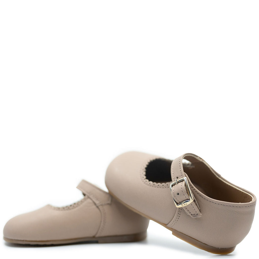 Taupe Stone Buckle Baby Shoes - Soft & Comfortable First Walkers for Infants & Toddlers - Perfect for Casual Outings, Playdates & Special Occasions