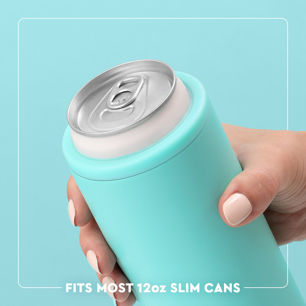Hot Pink Skinny Can Cooler 12oz - Insulated Beverage Sleeve for Beer, Soda & Energy Drinks - Perfect for Pool Parties, BBQs & Outdoor Events