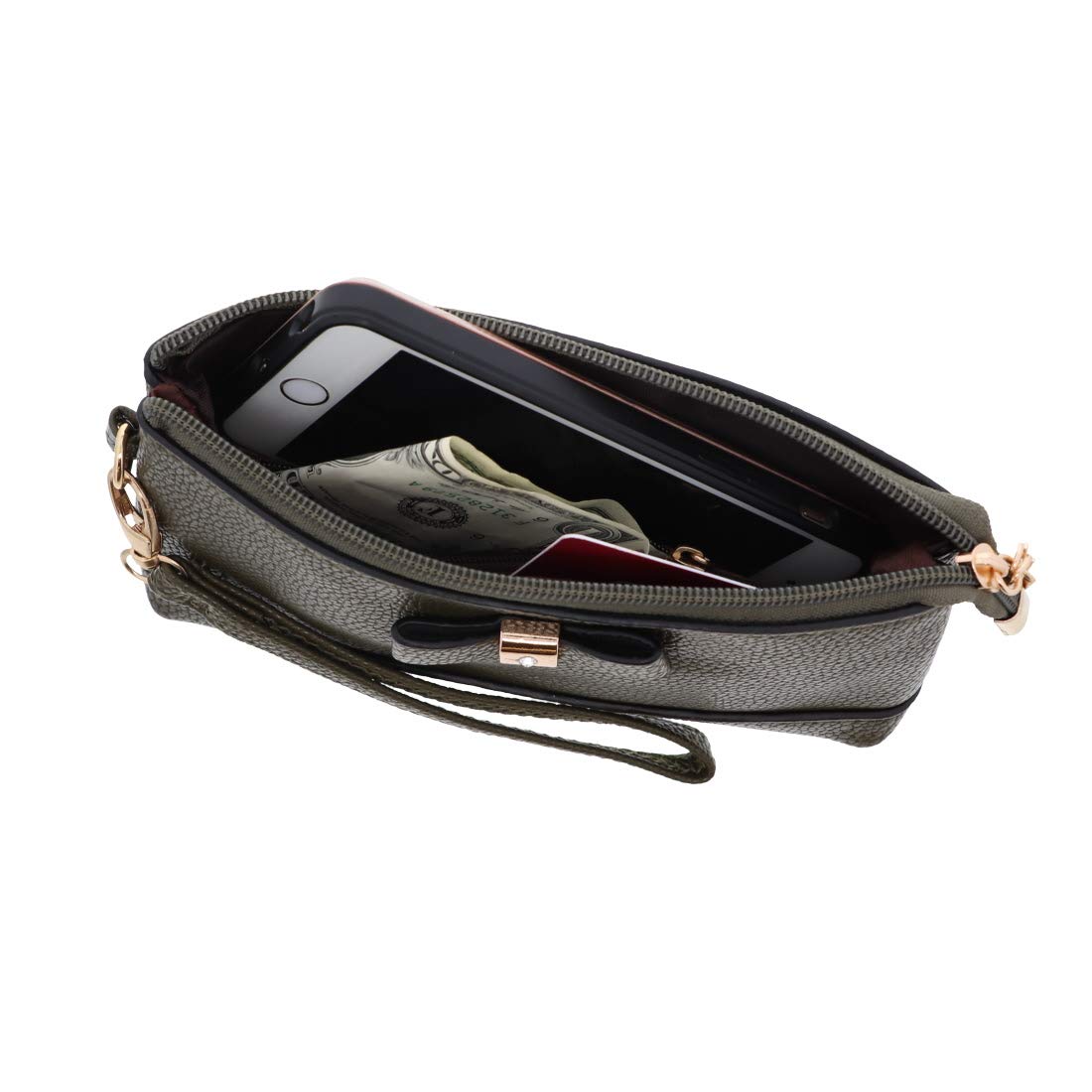 Elegant Bow Wristlet Organizer - Stylish Wrist Wallet for Women | Perfect for Travel, Shopping, and Everyday Use
