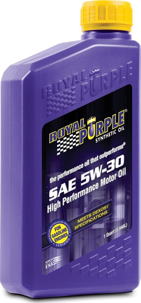 Royal Purple 12530 API-Licensed SAE 5W-30 High Performance Synthetic Motor Oil - 12 Quart Case | Premium Engine Protection for Cars, Trucks & SUVs | Extreme Temperature Performance for Daily Driving & Heavy-Duty Use