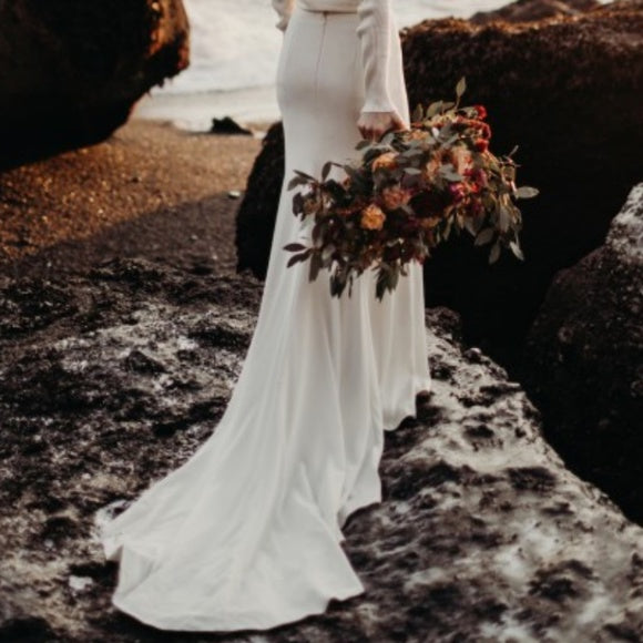 BHLDN Willowby by Watters Nikkie 58355 Floral Lace Wedding Skirt - Perfect for Bridal, Formal Events & Photoshoots