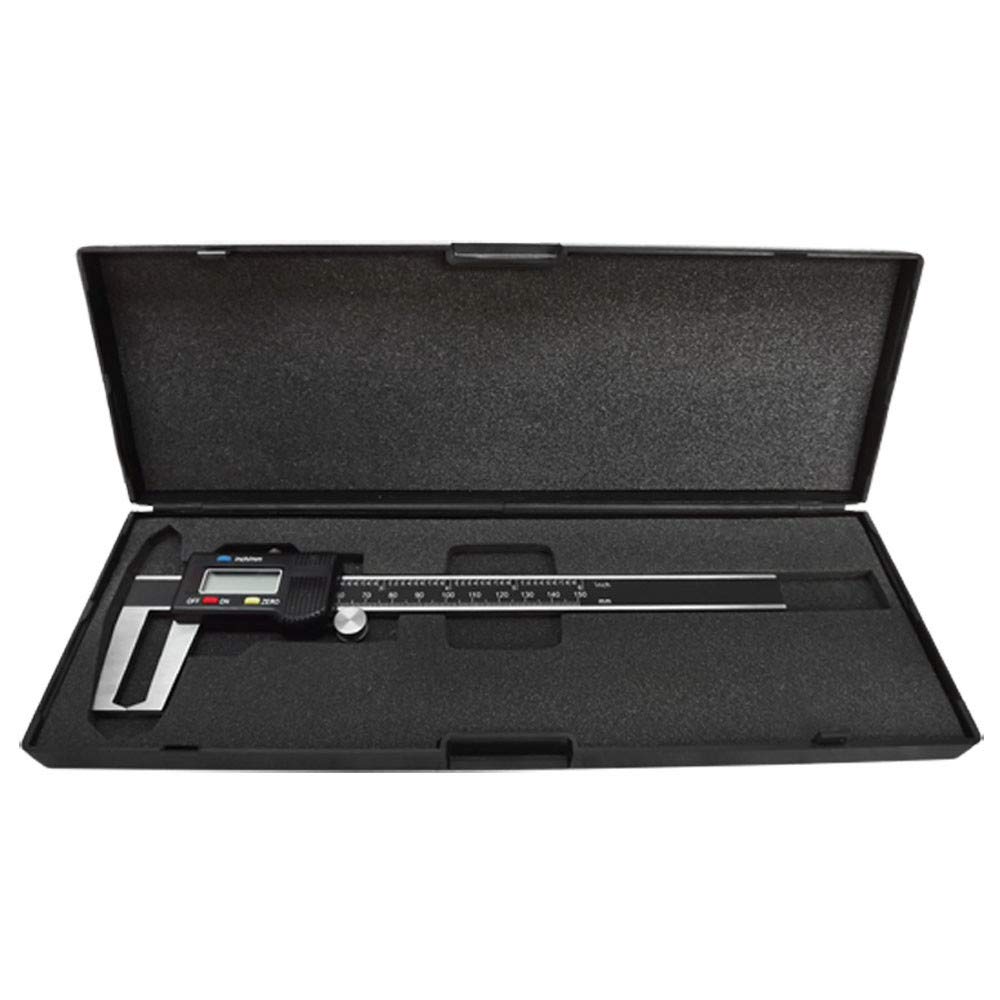 Prolinemax 6 Inch 150mm Digital Caliper - Stainless Steel Outside Groove Vernier Caliper with LCD Screen for Precise Measurement - Perfect for Woodworking, Metalworking, and DIY Projects