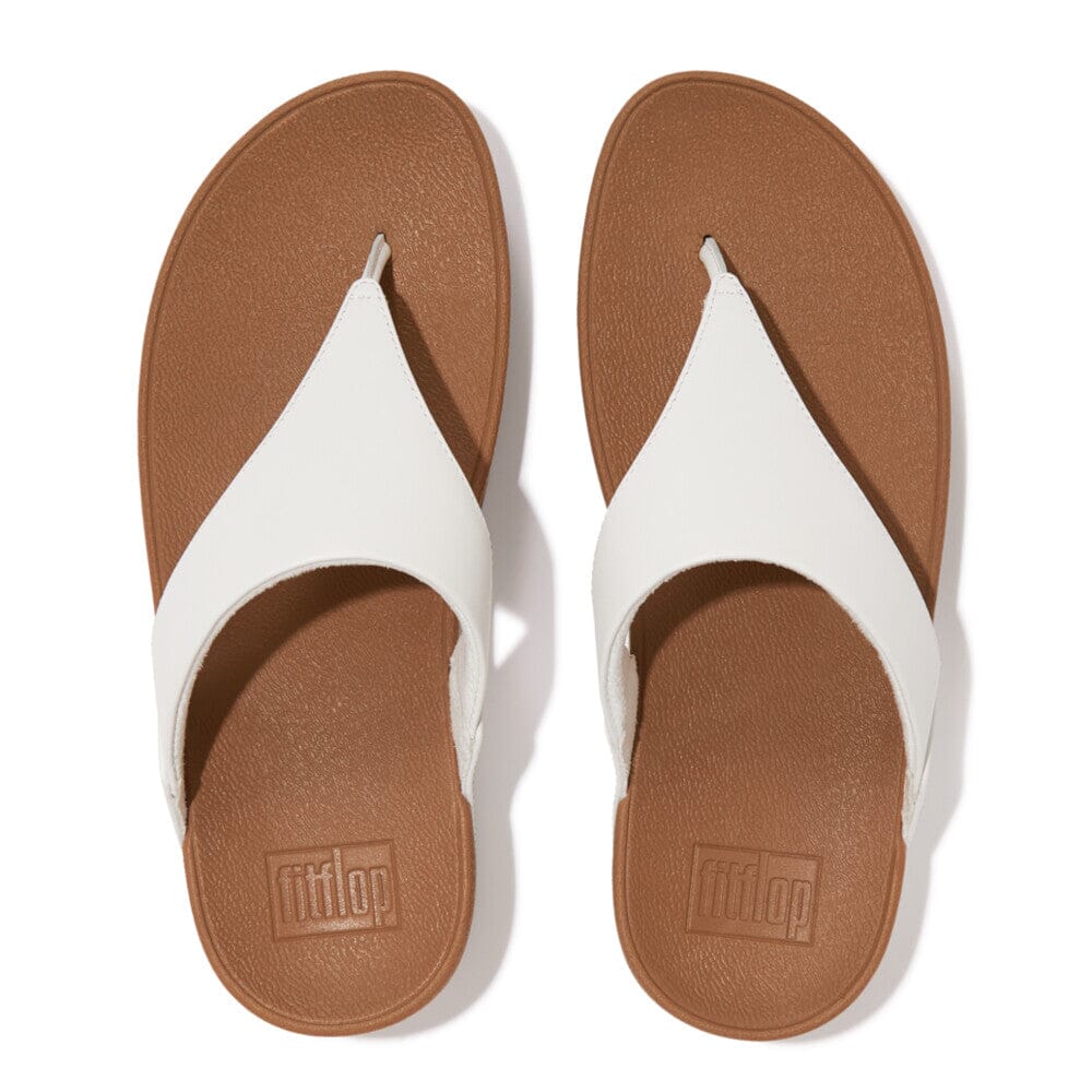 FITFLOP LULU Leather Toe Post Sandals for Women - Comfortable Flip Flops with Arch Support - Perfect for Beach, Pool, and Summer Walking
