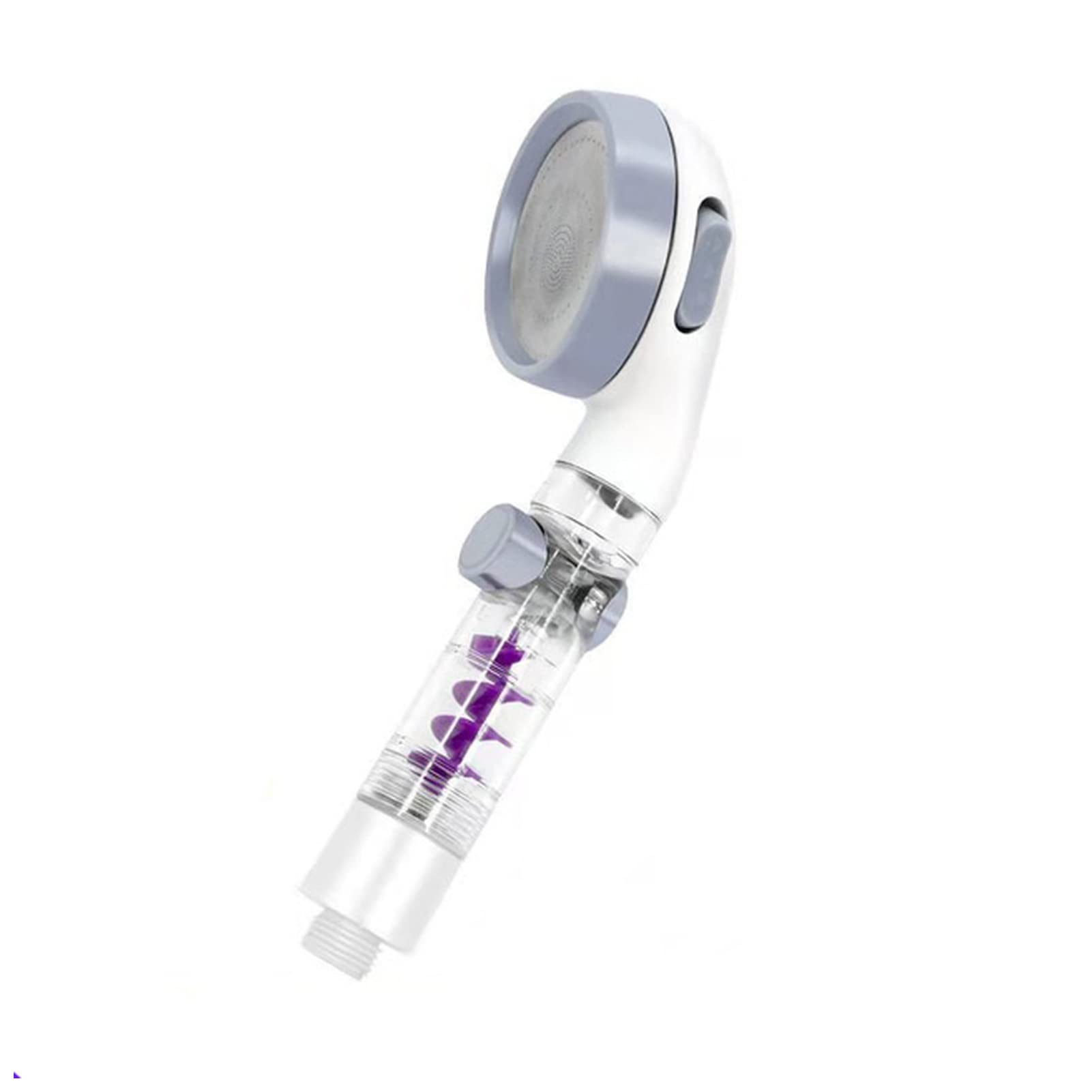 **Linyutech 3 Mode High Pressure Shower Head - Turbo, Rainfall & Jetting Spray - Adjustable Water Saving Bathroom Spa Showerhead for Relaxation & Water Efficiency (Gray White)**    *(Perfect for Home, Hotel, Gym & Spa - Enjoy a Refreshing & Eco-Friendly Shower Experience!)*