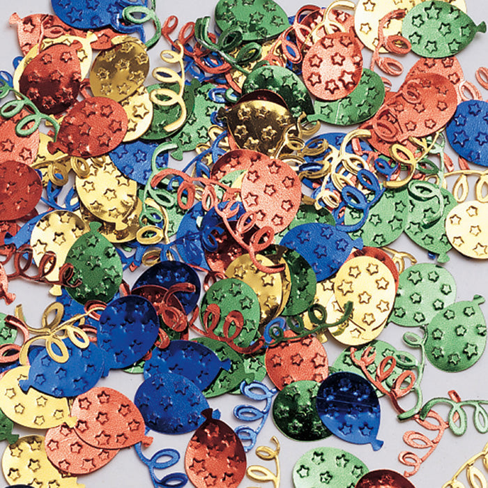 12-Piece Bulk Balloon & Streamers Confetti Set - Perfect for Birthday Parties, Baby Showers & Celebrations