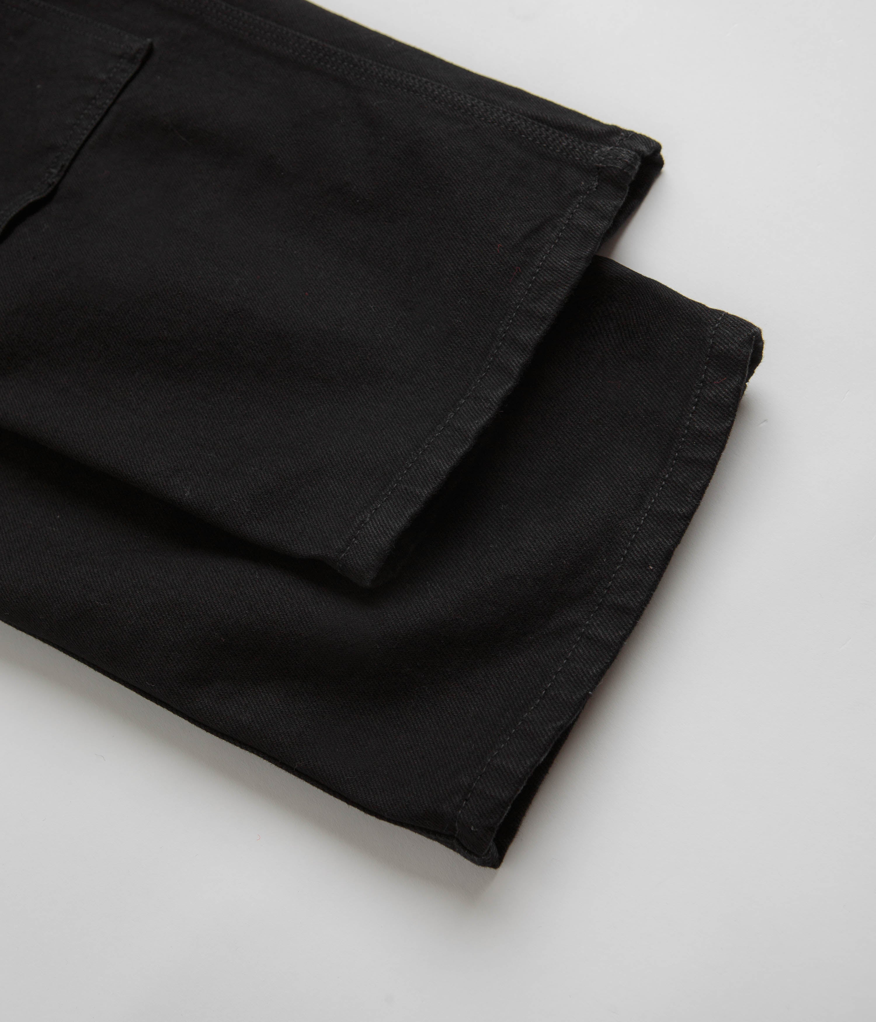Carhartt Men's Black Rinsed Denim Double Knee Work Pants - Durable Construction for Tough Jobs, Farming & Outdoor Work