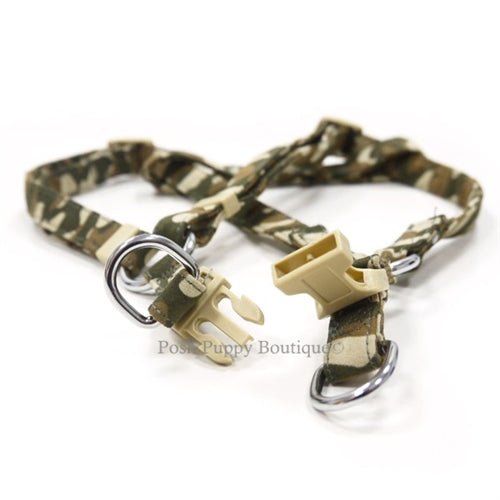 EasyCLICK Adjustable Dog Harness with Camouflage Design - Perfect for Outdoor Adventures, Hiking, and Training