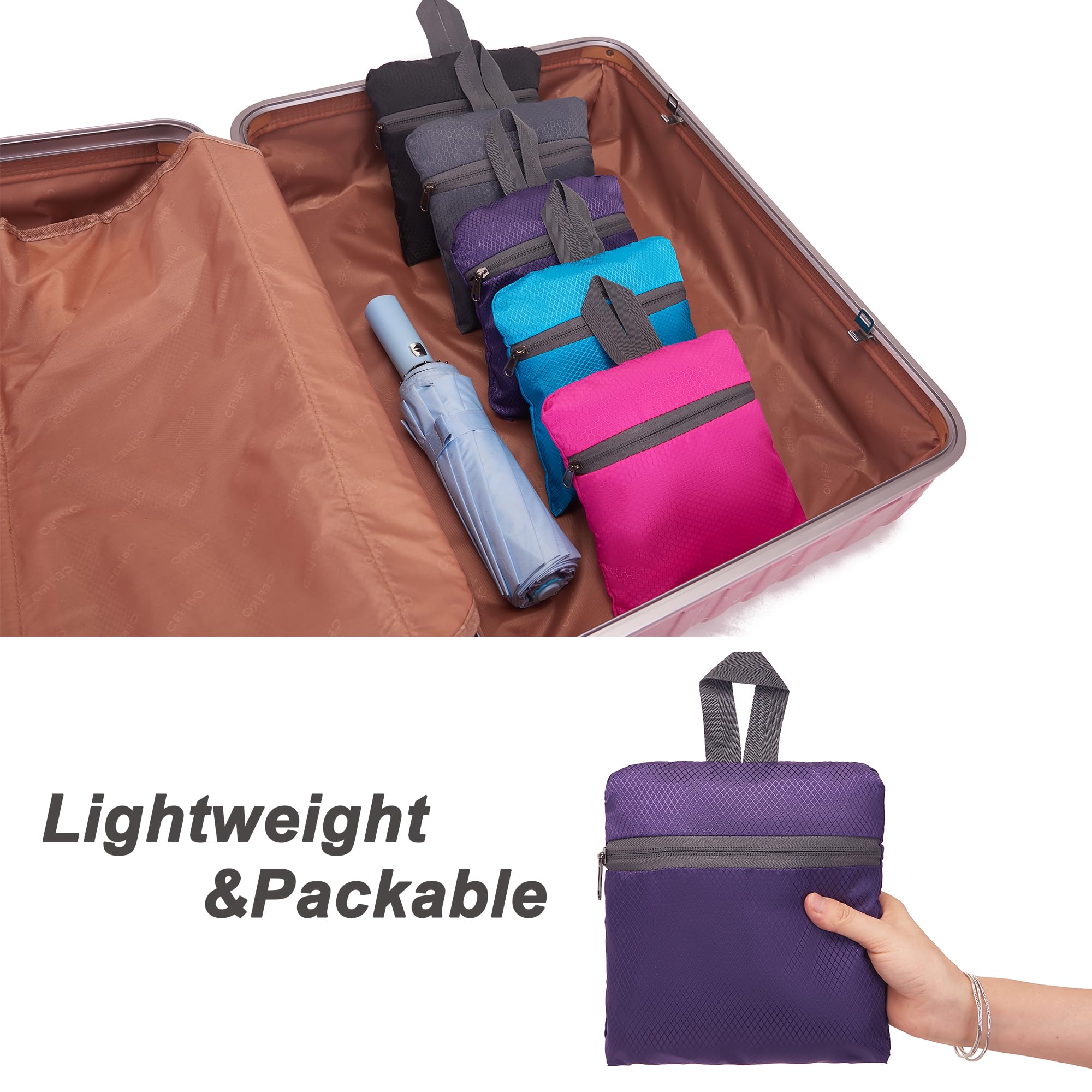YZAOLL Ultra Lightweight Packable Backpack 20L - Foldable Water Resistant Daypack for Travel, Hiking & Outdoor Activities | Compact Backpack for Women & Men | Perfect for Commuting, Camping & Daily Use