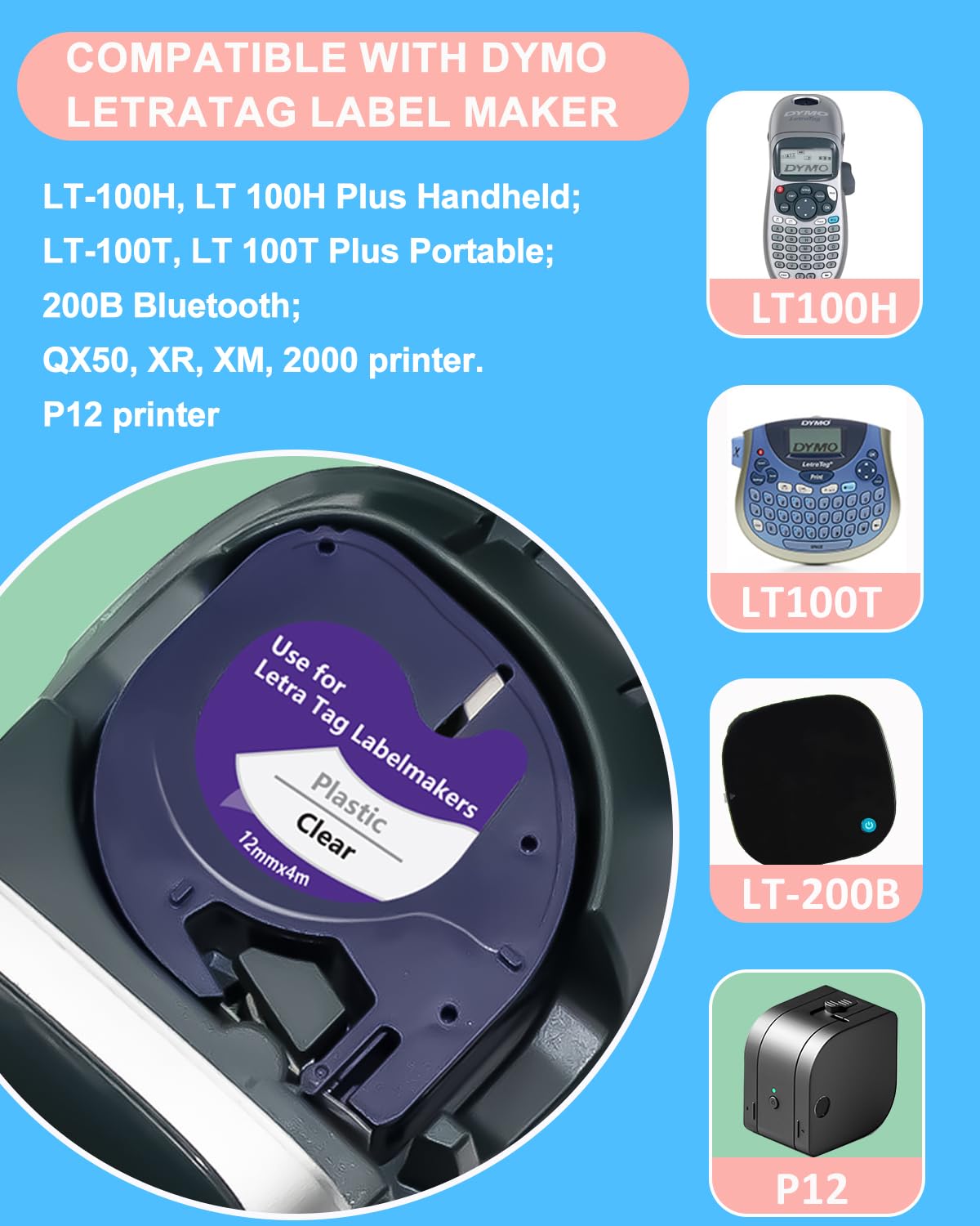 Dymo Letratag Label Maker Refills - 1/2