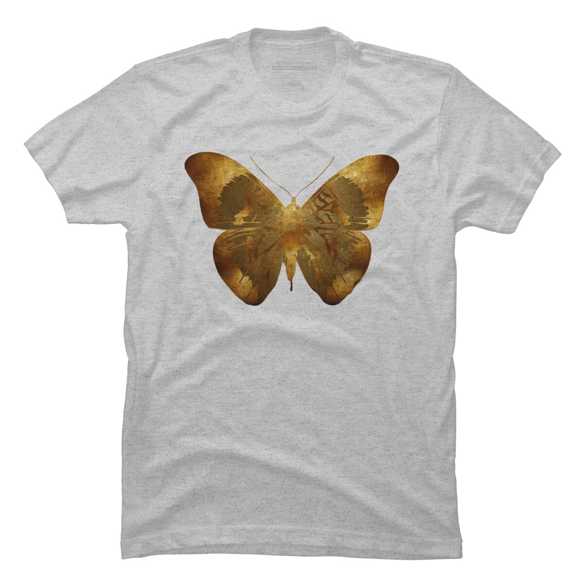 Design By Humans Men's Iron Butterfly Graphic T-Shirt by Adamzworld | Soft Cotton Tee for Casual Wear & Music Lovers