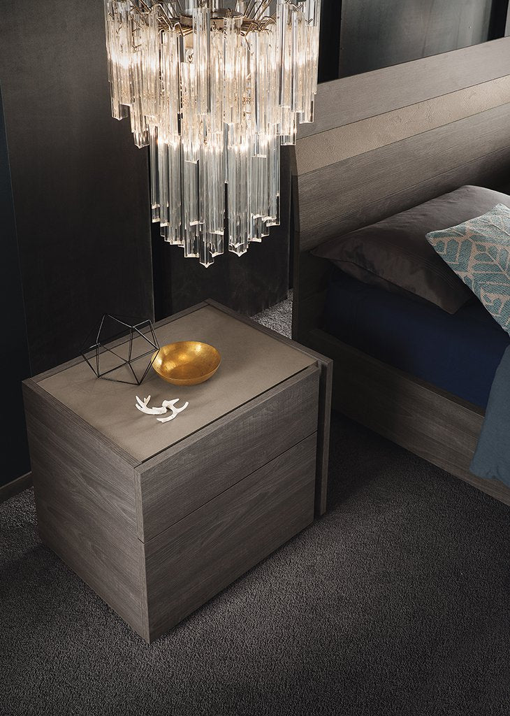 ALF NIZZA Modern Bedroom Furniture Set - Queen Size Bed Frame, Nightstand & Dresser - Stylish Home Decor for Bedrooms, Guest Rooms & Apartments