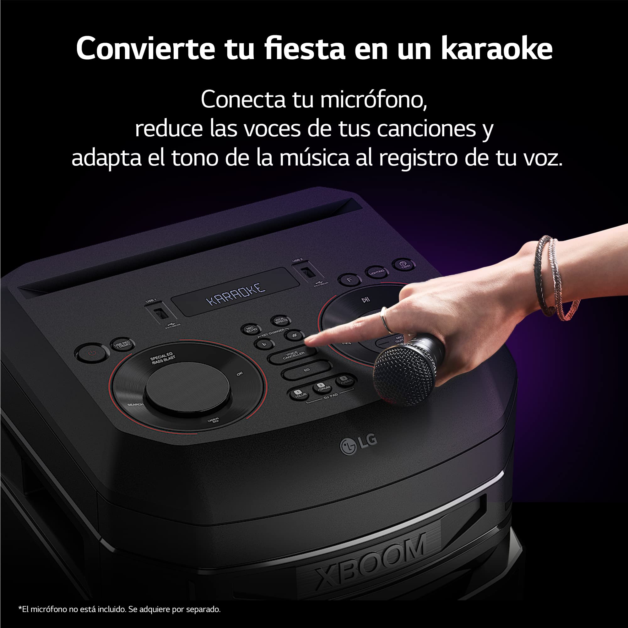 LG XBOOM RNC7 Portable Bluetooth Party Speaker with 8-Inch Woofer - High Power Audio for Outdoor, Home, and Party Events