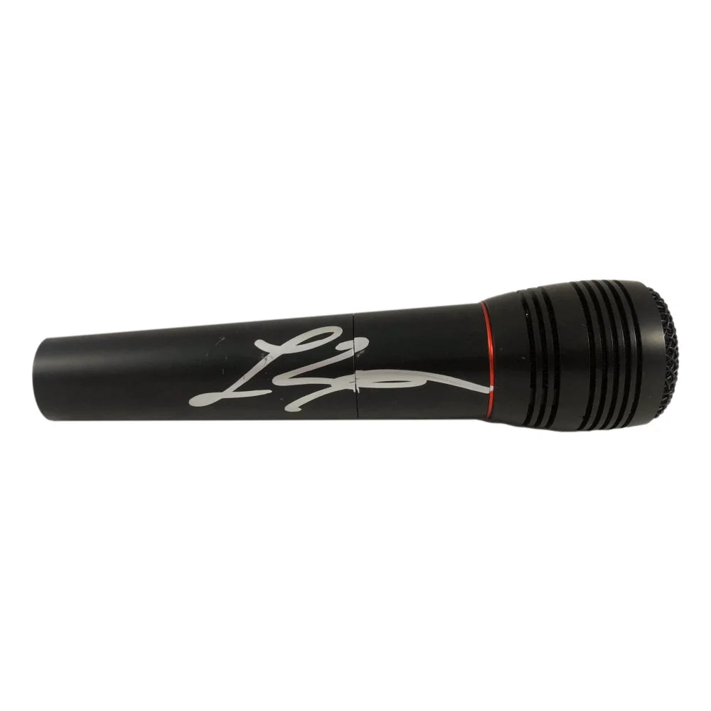 Luke Bryan Autographed Microphone with JSA COA - Play It Again Signed Collectible - Perfect for Country Music Fans, Memorabilia Collectors & Home Decor Display