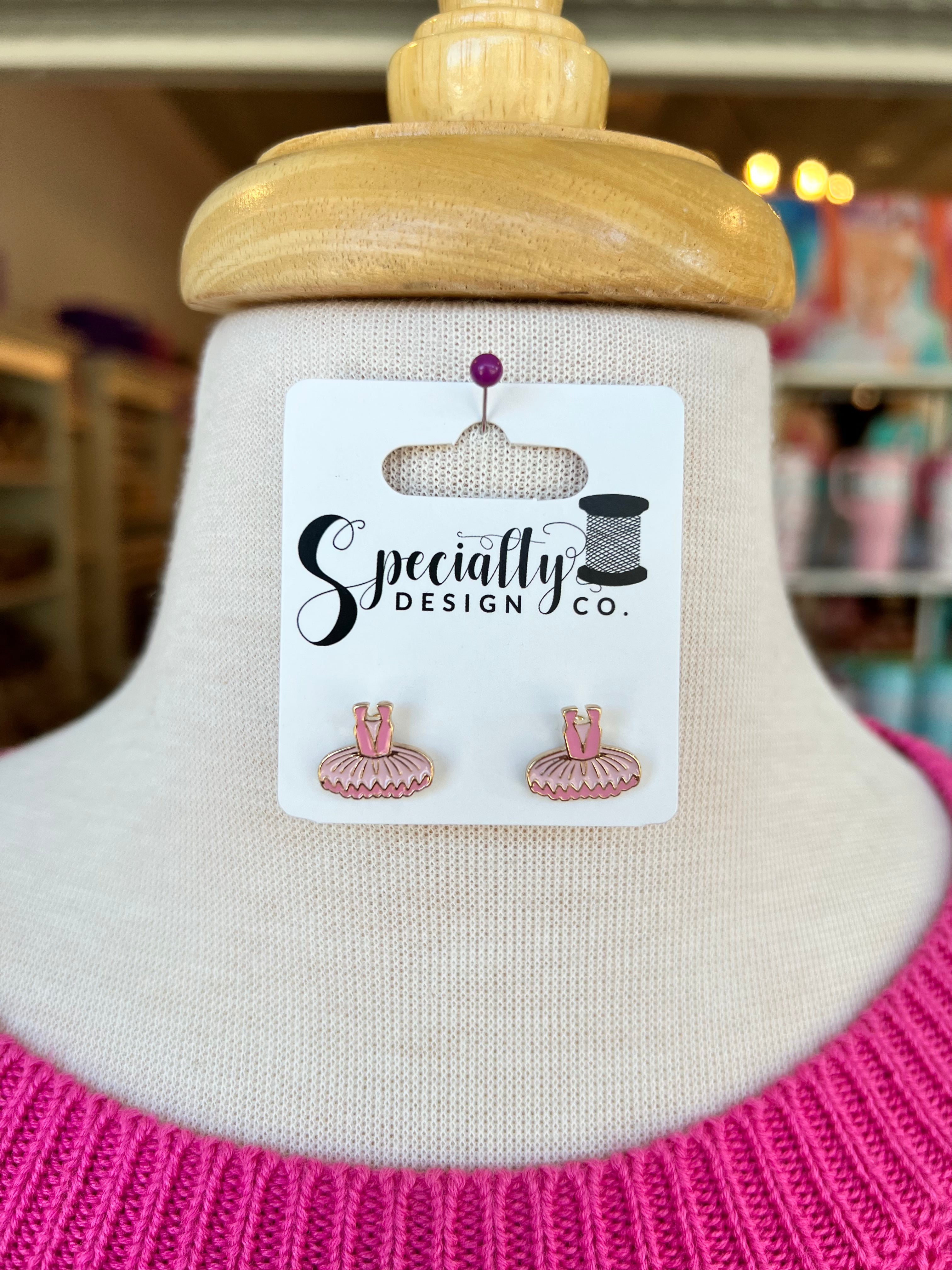 Elegant Ballerina Skirt Stud Earrings for Women - Dainty Ballet-Inspired Jewelry for Everyday Wear & Special Occasions