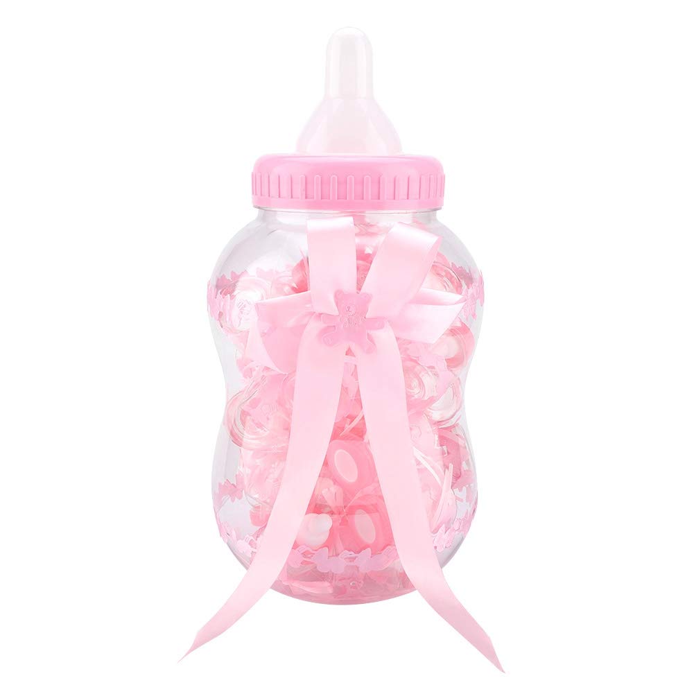 HURRISE 30pcs Mini Candy Bottle Boxes - Baby Shower, Birthday Party & Wedding Decorations - Feeding Bottle Shaped Candy Containers for Kids - Red | Perfect for Baby Showers, Birthday Parties, Wedding Favors & Candy Buffets