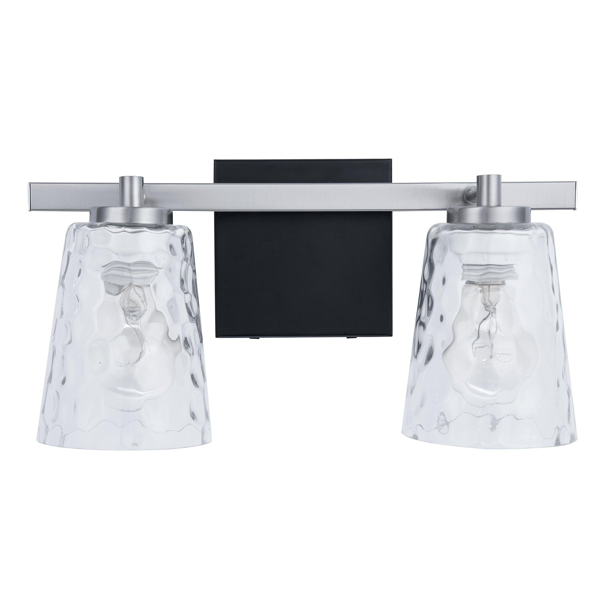 Radiance Modern 2-Light Dimmable Vanity Light - Bathroom Makeup Mirror Lighting Fixture for Bedroom, Dressing Room & Powder Room