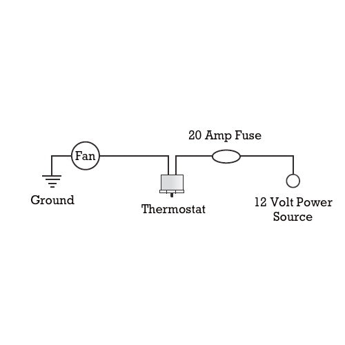 2 Pin Electric Radiator Fan Thermostat Switch with Temperature Sensor - Perfect for Car Cooling System, Home Appliances & Industrial Equipment Temperature Control
