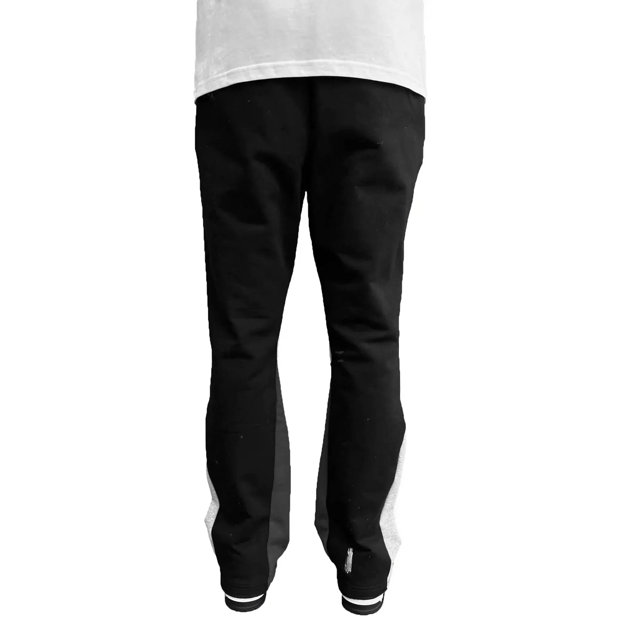 SIARR Flared Joggers for Women - High Waisted Black Paint Yoga Pants with Pockets | Comfortable Lounge Pants for Running, Workout & Casual Wear