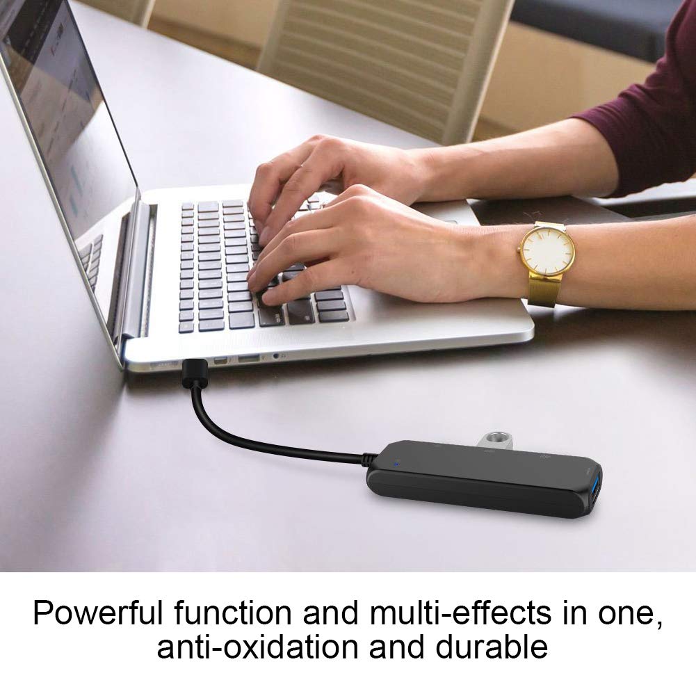 4-in-1 USB C Hub Adapter with 4 Ports - USB 2.0/1.2/1.0 Compatible for Mouse, Keyboard, USB Fan & More - Perfect for Laptop, Desktop & Office Workspace Expansion